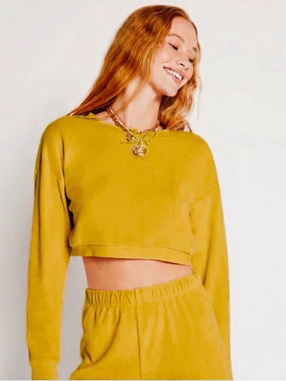 SUZIE KONDI CROOPED CREW NECK WOMENS XS